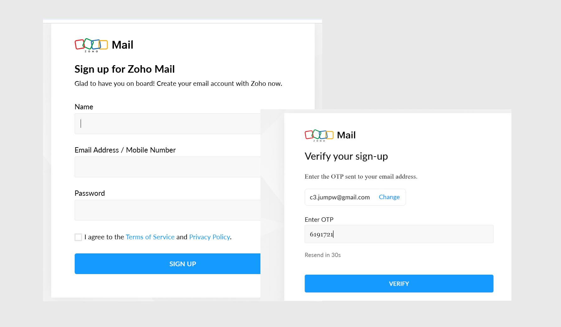 Sign up